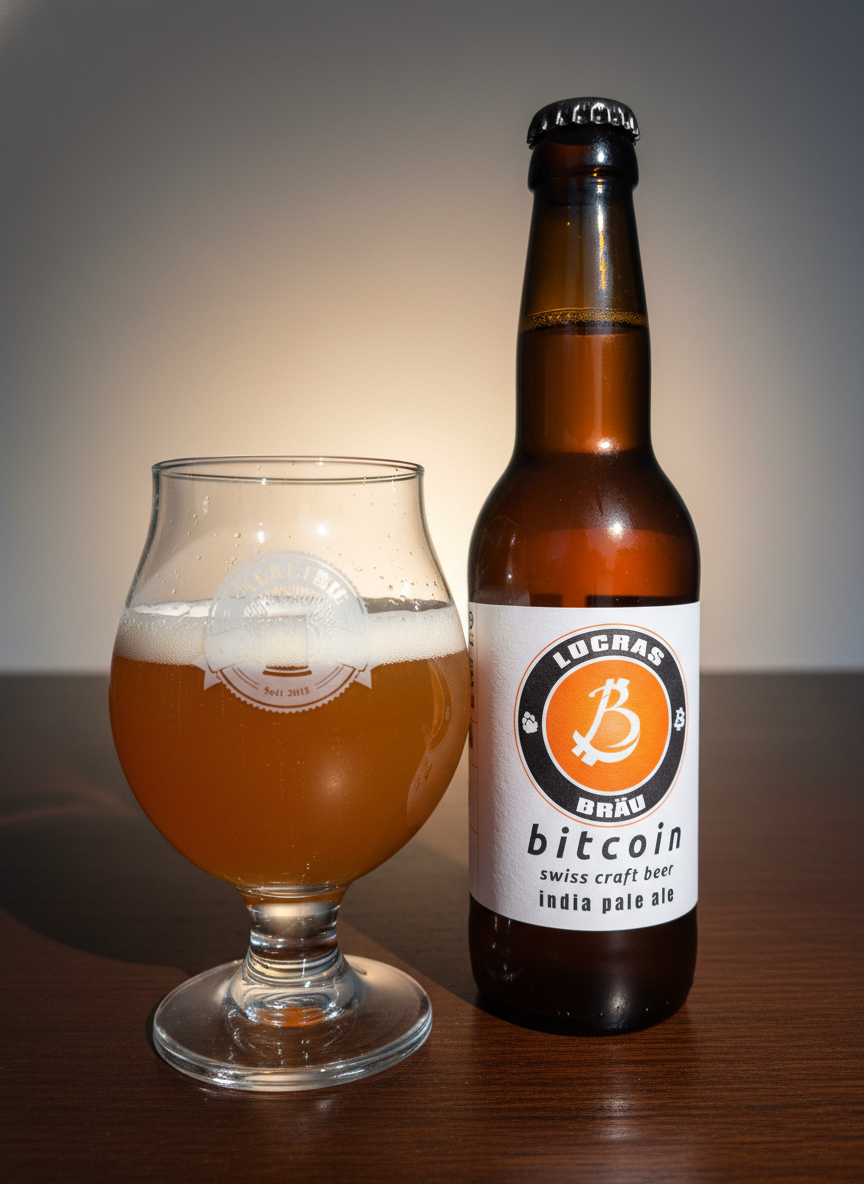 Bitcoin Bier (IPA) einzeln 33cl  (ab 18 Jahren)